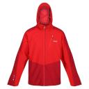 Regatta Mens Highton Stretch II Waterproof Jacket Chinese Red/Dark Red L