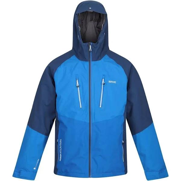 Regatta Mens Highton Stretch II Waterproof Jacket Sky Diver Blue/Admiral Blue 3XL