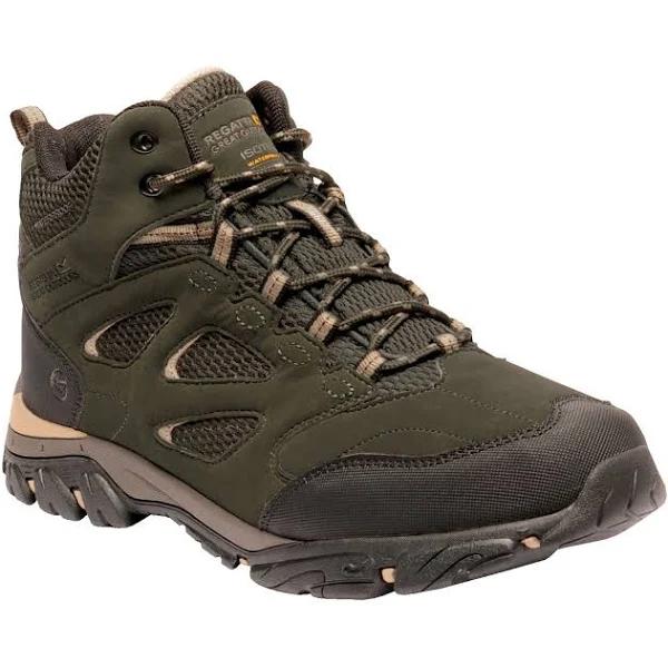 Regatta Mens Holcombe IEP Mid Hiking Boots Bayleaf/Oat 12 UK