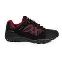 Regatta Womens/Ladies Edgepoint III Walking Shoes Black/Beaujolais 7 UK