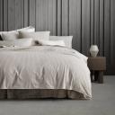 Reilly Stripe Quilt Cover Set - Dust / Double