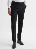 Reiss Eastbury - Black Slim Fit Chinos, 28R