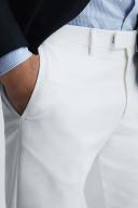 Reiss Eastbury - White Slim Fit Chinos, 28