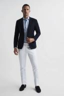 Reiss Eastbury - White Slim Fit Chinos, 28