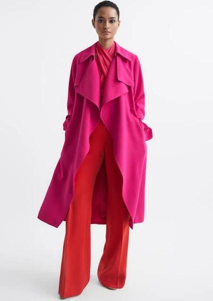 Reiss Eden - Pink Trench Coat, 12