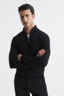 Reiss Multi Blackhall Two Pack of Merino Wool Zip Neck Jumpers, XS