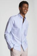 Reiss Soft Blue Soft Wash Button Down Oxford Shirt