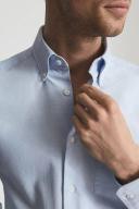 Reiss Soft Blue Soft Wash Button Down Oxford Shirt