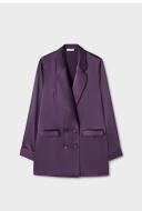 Relaxed Blazer - Blackberry - Silk Laundry