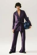 Relaxed Blazer - Blackberry - Silk Laundry