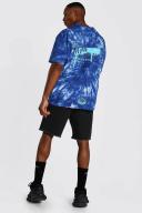 Relaxed Fit Rigid Multi Rip Denim Shorts