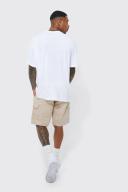 Relaxed Fixed Waist Cargo Short