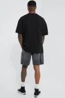 Relaxed Rigid Elastic Waist Cargo Short