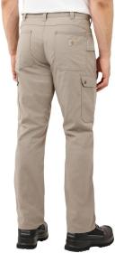 Relaxed Ripstop Cargo Work Pants, Grey, Size 33