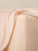 Remy Vintage Washed Cotton Mega 50cm Fitted Sheet Shell / Mega King