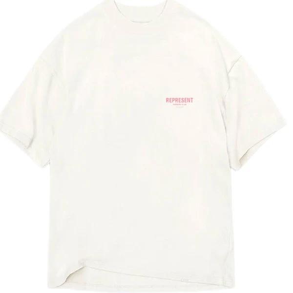 Represent Owners Club T-Shirt Flat White/Bubblegum