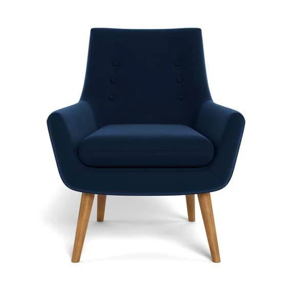 Retro Fabric Occasional Armchair Ink by Freedom