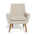 Retro Fabric Occasional Armchair Vanilla by Freedom