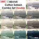 Revive 400TC Cotton Sateen Combo Set Double Navy