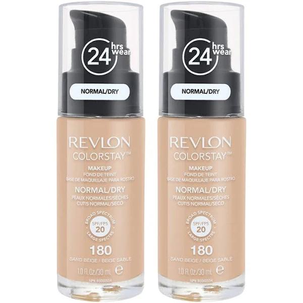 Revlon ColorStay Makeup Normal/ Dry Skin 30ml 180 Sand Beige - 2 Pack