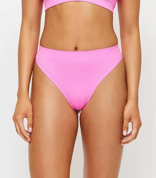 Ribbed Seamfree Hi-Waisted G-string Briefs - Lily Loves