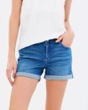 Riders by Lee Mid Thigh Short Venus Blue R551253CS1 Women's 10