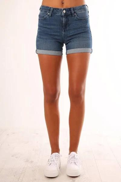 Riders by Lee Mid Thigh Short Venus Blue R551253CS1 Women's 10