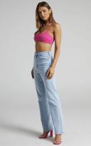 Riders Hi Flare Relaxed Jean Blue Outlook, AU 14 / Blue