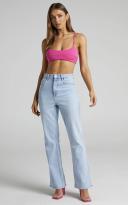 Riders Hi Flare Relaxed Jean Blue Outlook, AU 14 / Blue