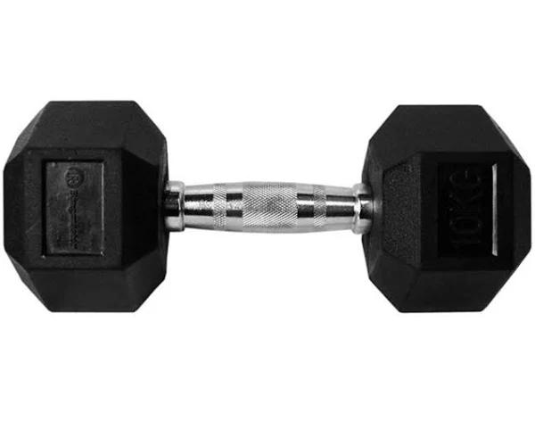 Ringmaster - Hex Rubber Dumbbell - 10kg