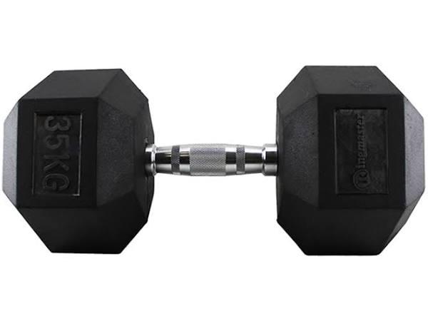 Ringmaster - Hex Rubber Dumbbell - 35kg