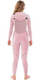 Rip Curl 5/3mm Flashbomb Chest Zip Womens Wetsuit - Washed Black