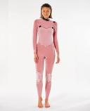 Rip Curl 5/3mm Flashbomb Chest Zip Womens Wetsuit - Washed Black