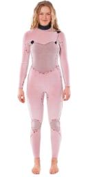 Rip Curl 5/3mm Flashbomb Chest Zip Womens Wetsuit - Washed Black
