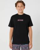 Rip Curl Archive Slant Tee - Teens Black Size 12