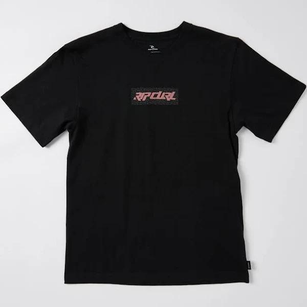 Rip Curl Archive Slant Tee - Teens Black Size 12