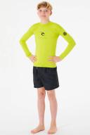 Rip Curl Boys Corps Long Sleeve Rash Vest - Blue
