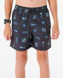 Rip Curl Boys' Tube Heads Sun Swim Trunks Big Kid - Black - Swimoutlet.com