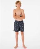 Rip Curl Boys' Tube Heads Sun Swim Trunks Big Kid - Black - Swimoutlet.com