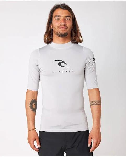 Rip Curl Corps Short Sleeve Rashguard Grey M