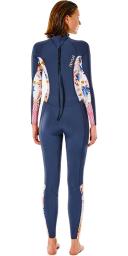 Rip Curl Dawn Patrol 4/3mm Back Zip Womens Wetsuit - Slate Rose