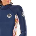 Rip Curl Dawn Patrol 4/3mm Back Zip Womens Wetsuit - Slate Rose
