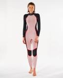 Rip Curl Dawn Patrol 4/3mm Back Zip Womens Wetsuit - Slate Rose