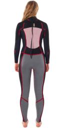 Rip Curl Dawn Patrol 4/3mm Back Zip Womens Wetsuit - Slate Rose