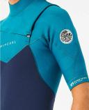 Rip Curl Dawn Patrol Chest Zip Short Sleeve 2mm Wetsuit | Official Store