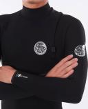 Rip Curl E Bomb 4x3 Zip Free Steamer Black Size MT