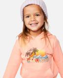 Rip Curl Low Tide Hood Shell Coral Shell Coral Size 3-4YR