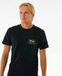 Rip Curl Marking Tee. Black Size XS
