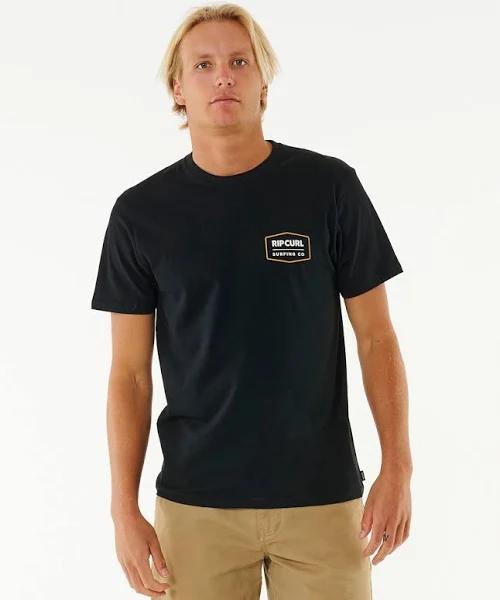 Rip Curl Marking Tee. Black Size XS