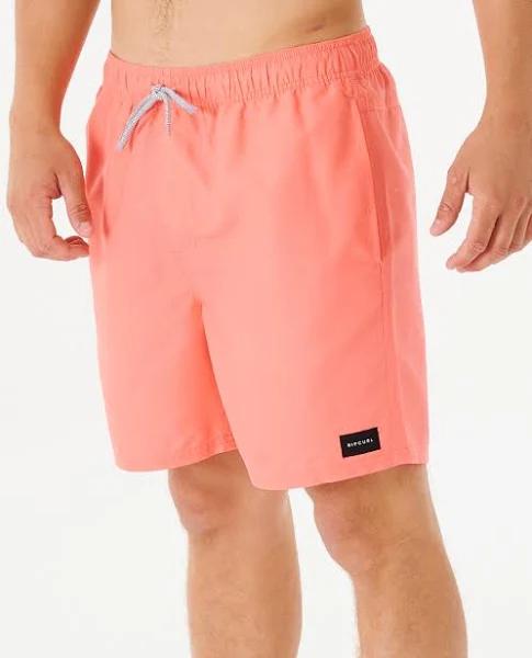 Rip Curl Men's 17" Bondi Volley Walkshorts - Peach - Swimoutlet.com